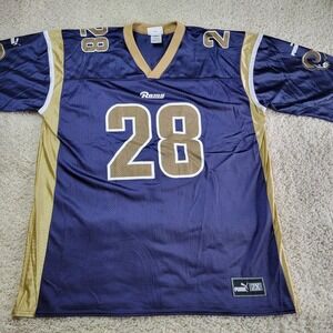 NFL Marshall Faulk Puma St. Louis Rams Jersey Size 2XL Made In USA
